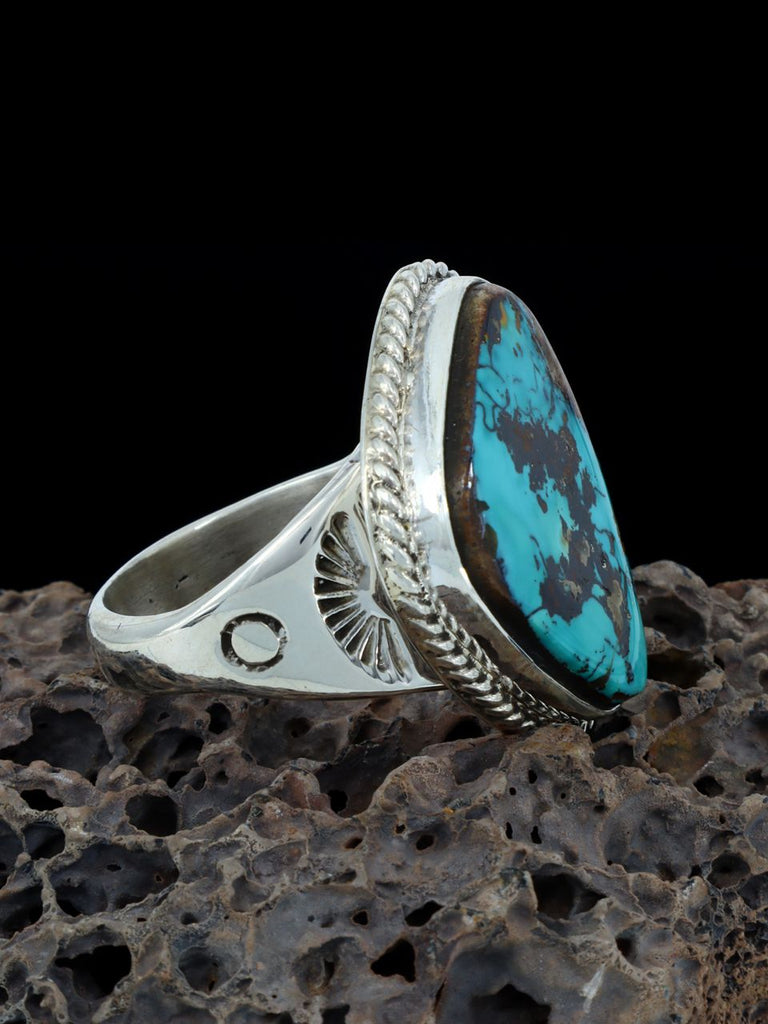 Natural Pilot Mountain Turquoise Ring, Size 12 1/2 - PuebloDirect.com