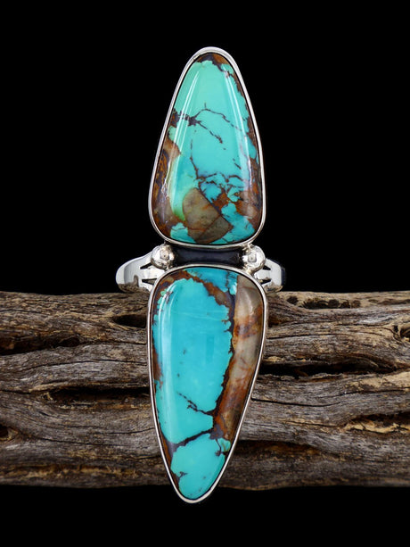 Native American Royston Turquoise Ring, Size 10 - PuebloDirect.com