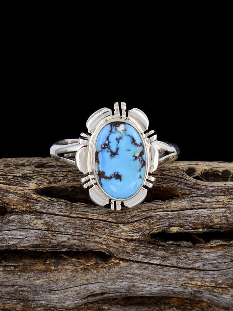 Golden Hill Turquoise Ring, Size 8 - PuebloDirect.com