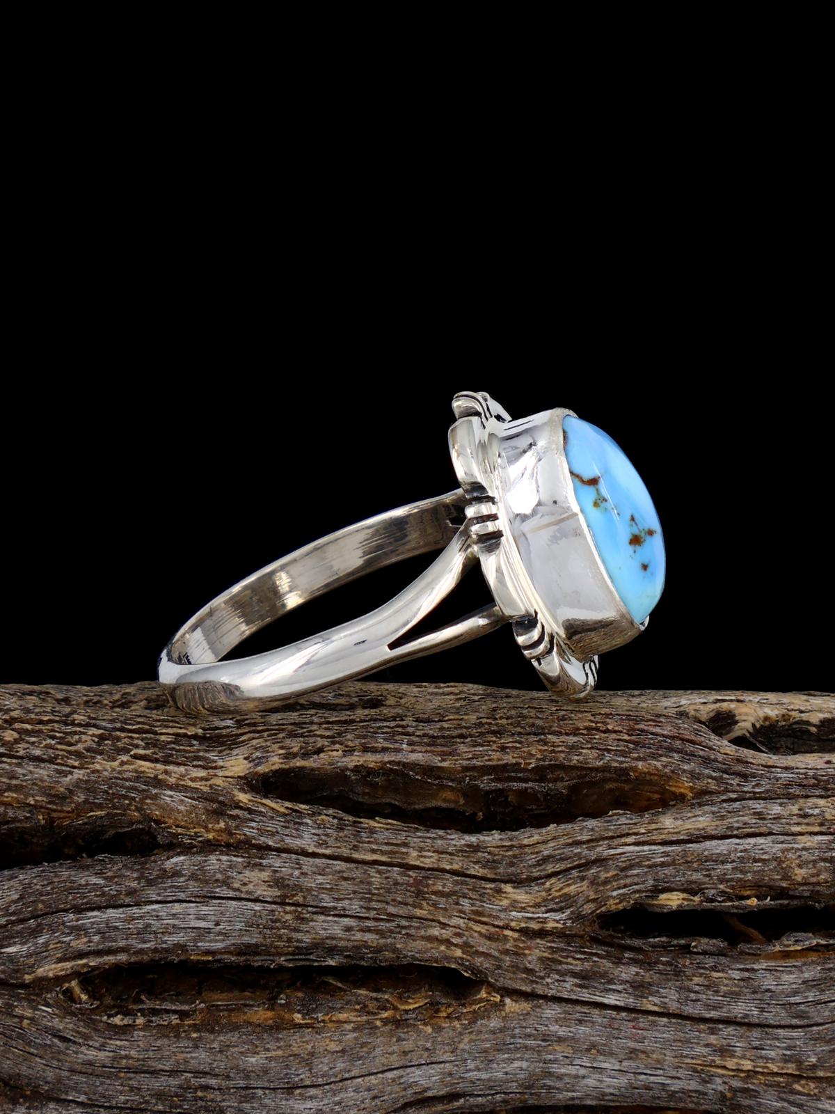 Golden Hill Turquoise Ring, Size 8 - PuebloDirect.com
