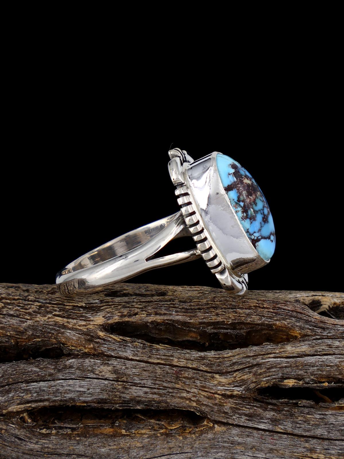 Golden Hill Turquoise Ring, Size 7 - PuebloDirect.com
