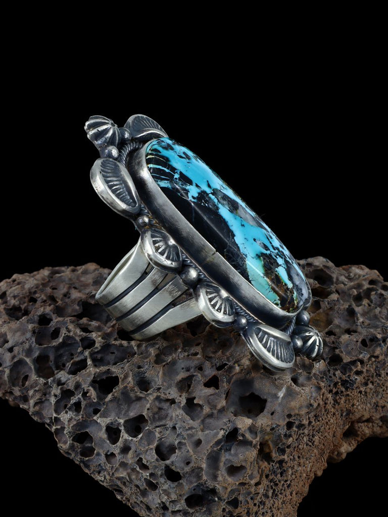 Sterling Silver Natural Blue Moon Turquoise Ring, Size 6 - PuebloDirect.com