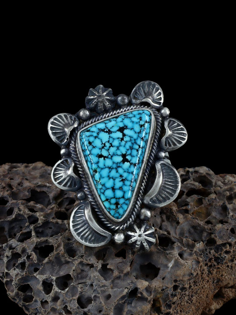 Sterling Silver Natural Kingman Turquoise Ring, Size 8 - PuebloDirect.com