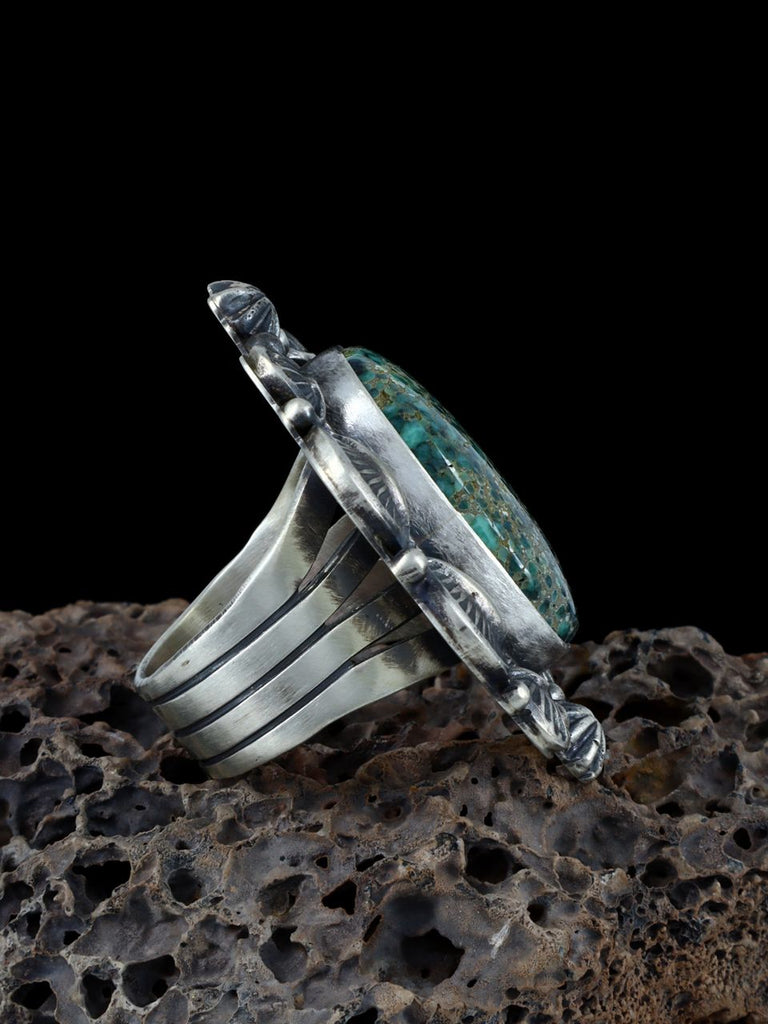 Sterling Silver Natural Angel Wing Variscite Ring, Size 7 - PuebloDirect.com