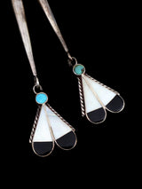 Old Pawn Indian Jewelry - Pin de plata de ley con incrustaciones de Zuni