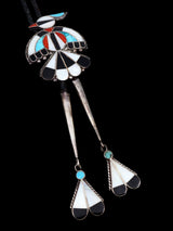 Old Pawn Indian Jewelry - Pin de plata de ley con incrustaciones de Zuni