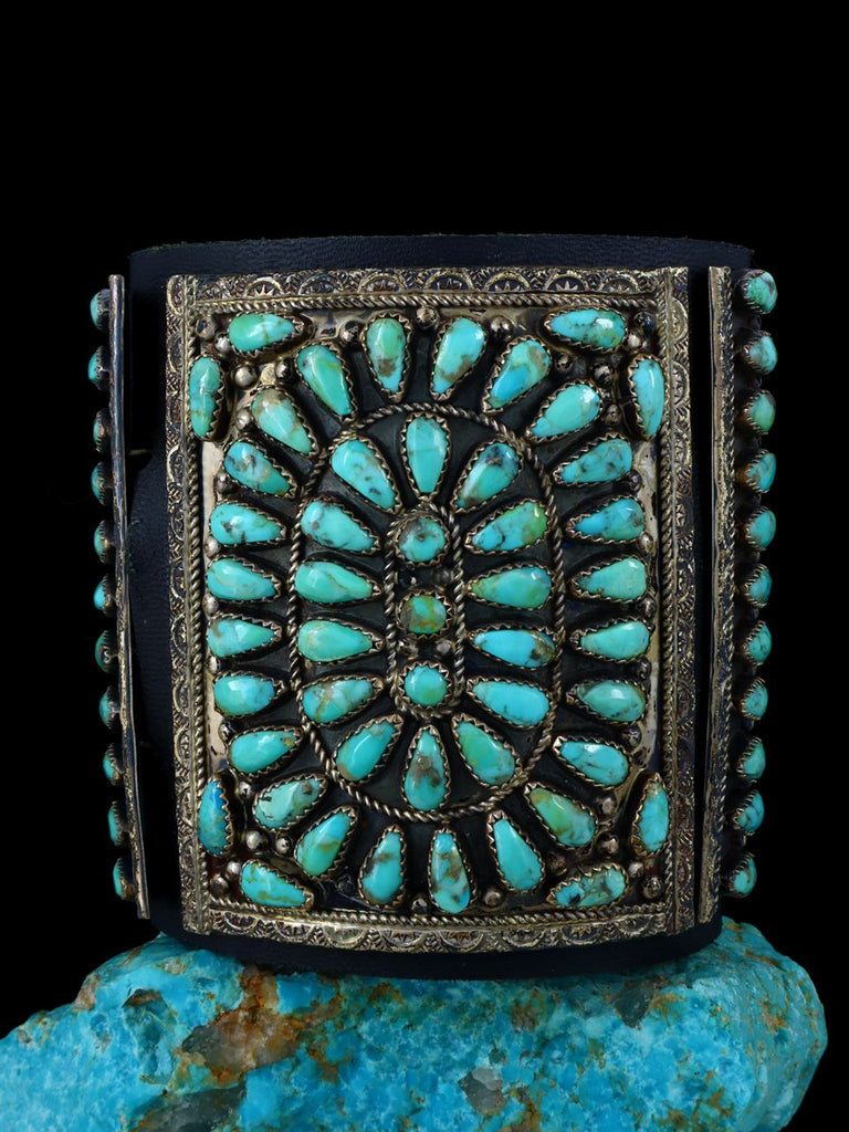Estate Native American Jewelry Turquoise Bow Guard Ketoh - PuebloDirect.com