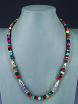 22" Navajo Single Strand Multistone Necklace