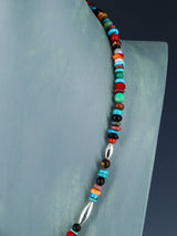 22" Navajo Single Strand Multistone Necklace