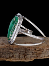 Native American Broken Arrow Variscite Sterling Silver Bracelet - PuebloDirect.com