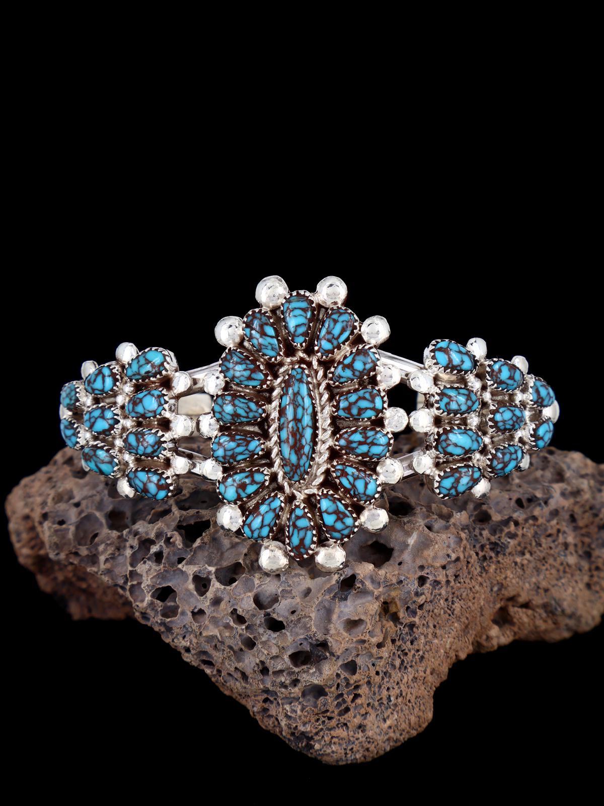 Native American Zuni Gibbsite Cluster Bracelet - PuebloDirect.com
