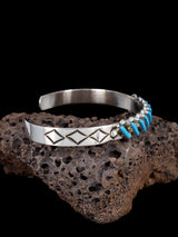 Sterling Silver Turquoise Zuni Bracelet - PuebloDirect.com