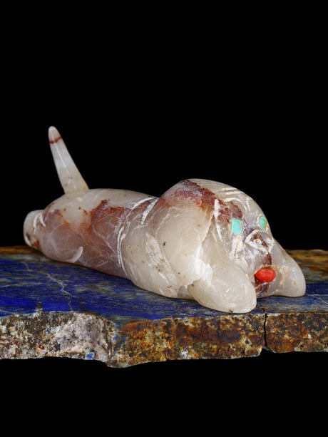 Calcite Dog Zuni Fetish - PuebloDirect.com