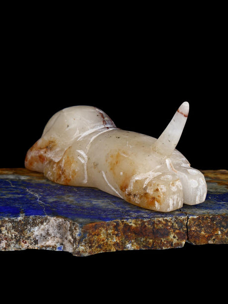 Calcite Dog Zuni Fetish - PuebloDirect.com