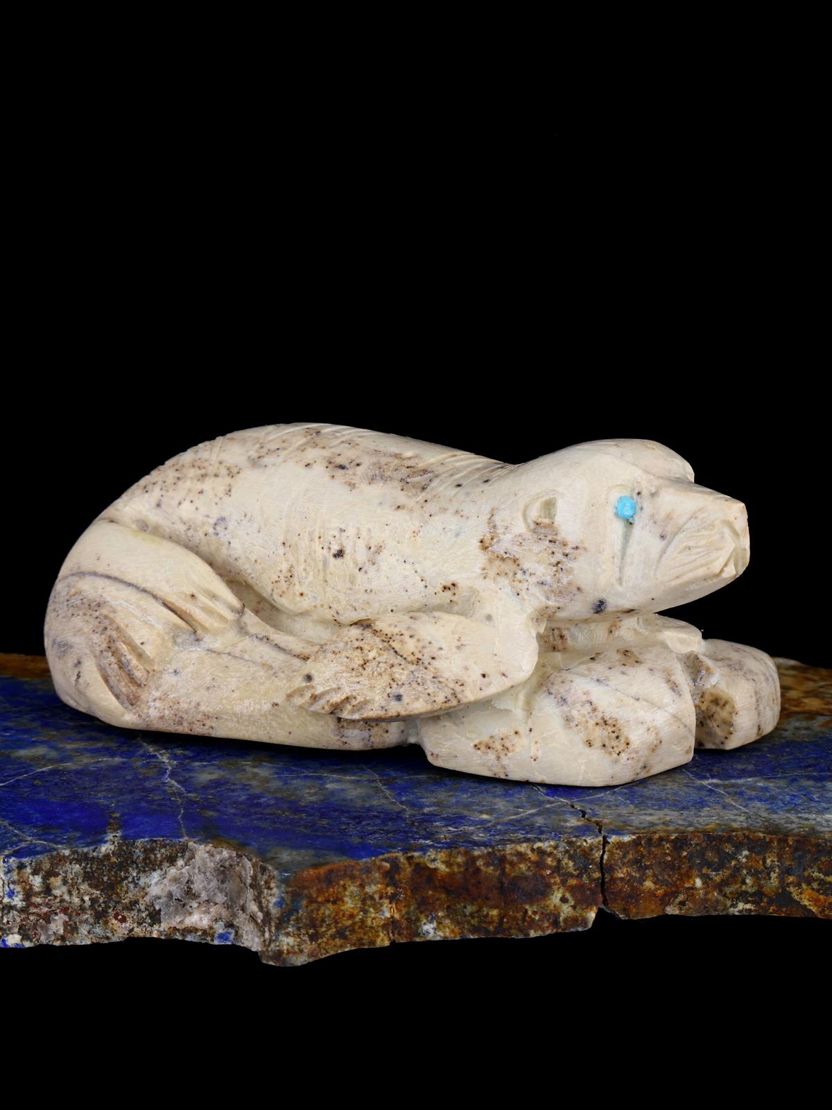 Serpentine Seal Zuni Fetish - PuebloDirect.com