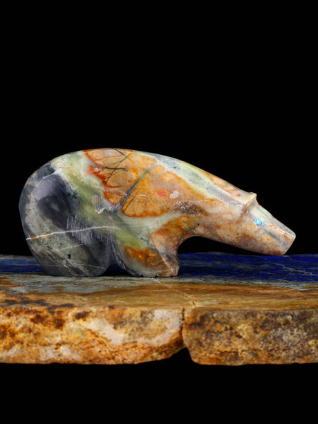 Picasso Marble Bear Zuni Fetish