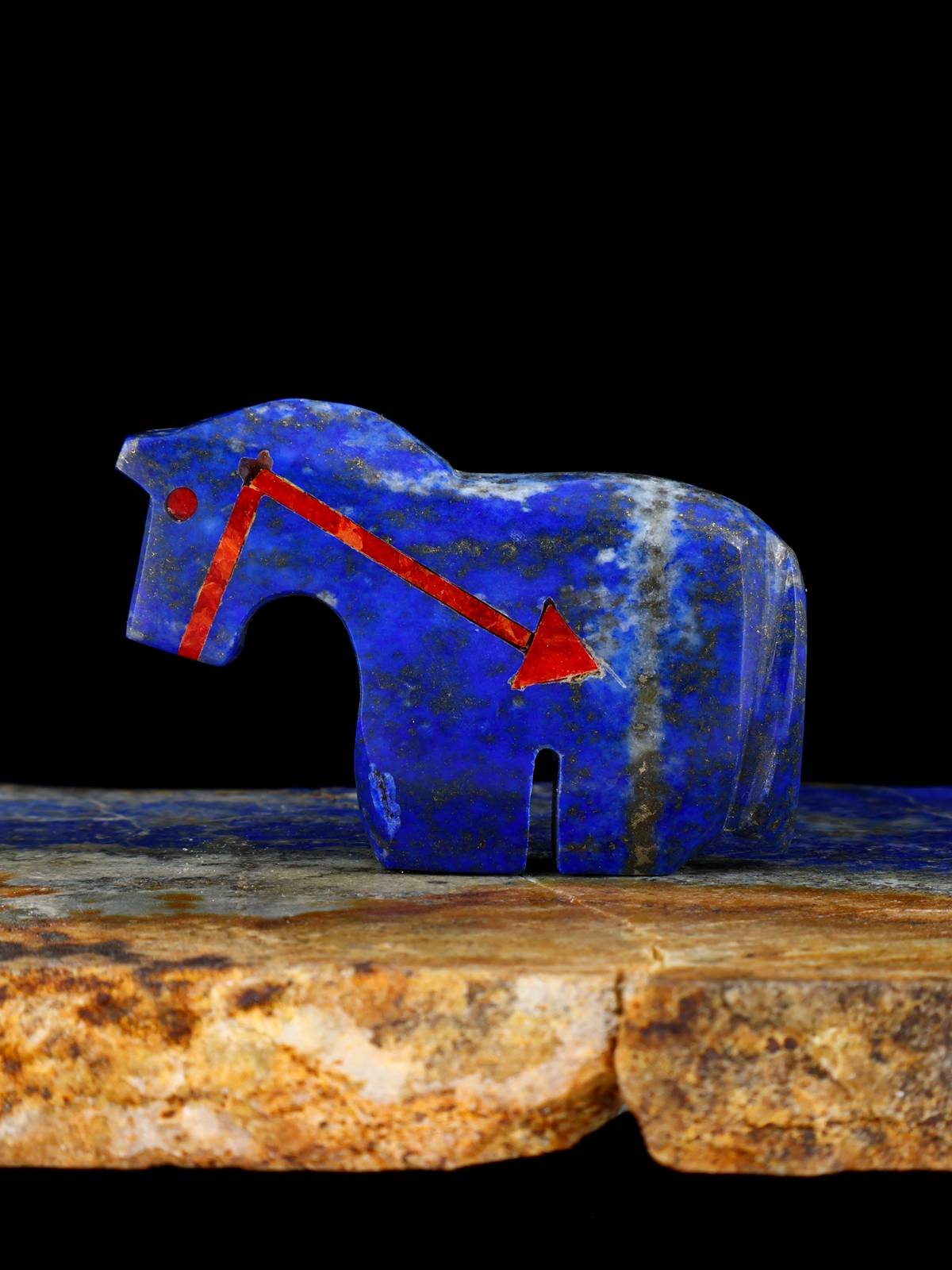 Lapis Horse Zuni Fetish