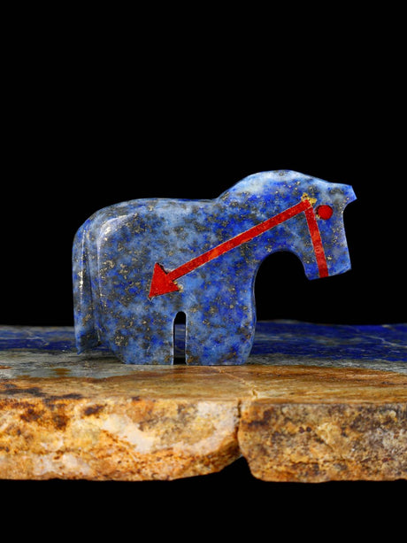 Lapis Horse Zuni Fetish