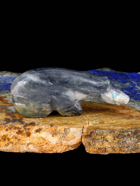 Marble Bear Zuni Fetish