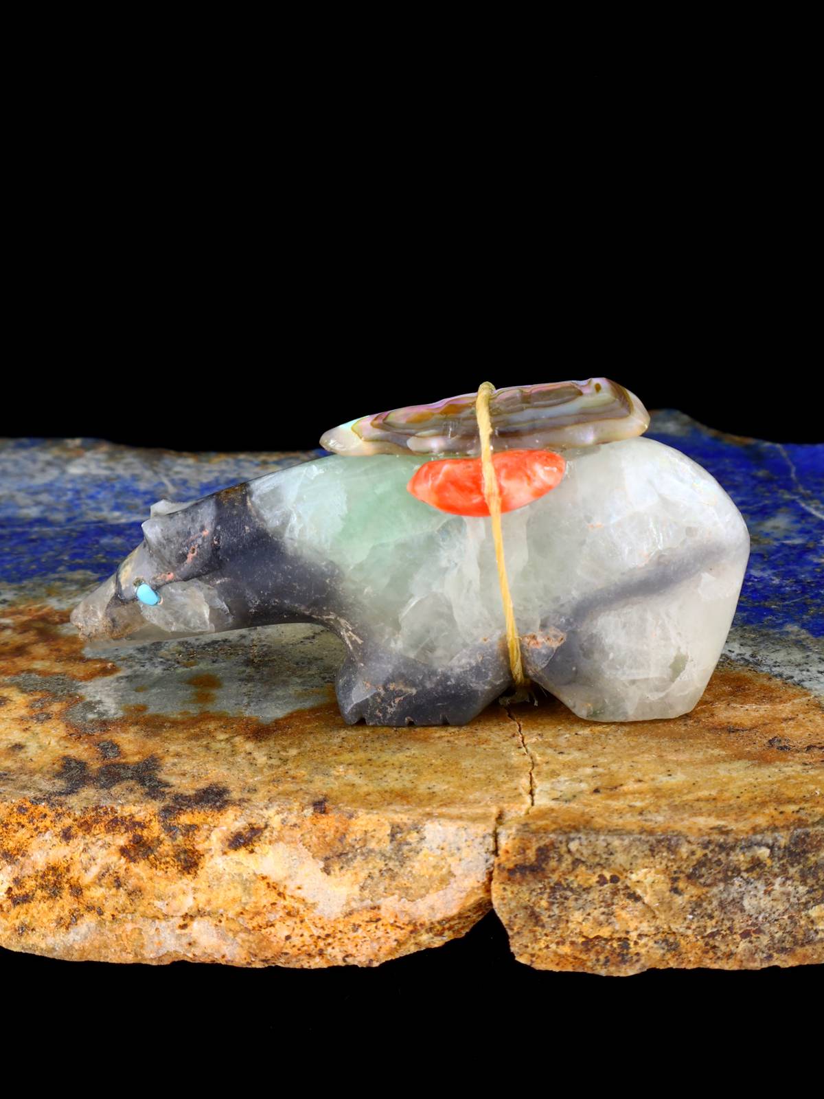 Fluorite Bear Zuni Fetish