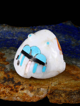 Mosaic Shell Frog Zuni Fetish