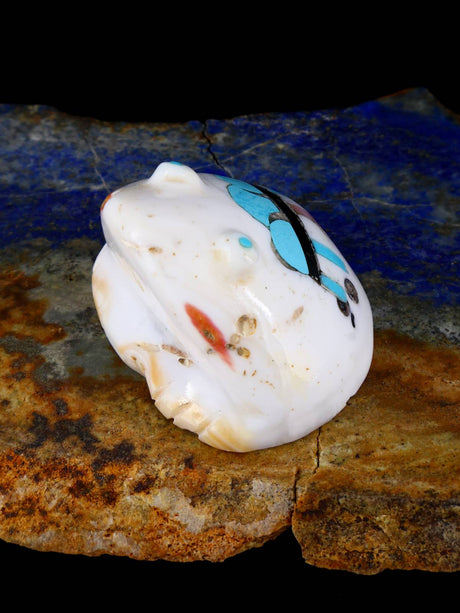 Mosaic Shell Frog Zuni Fetish