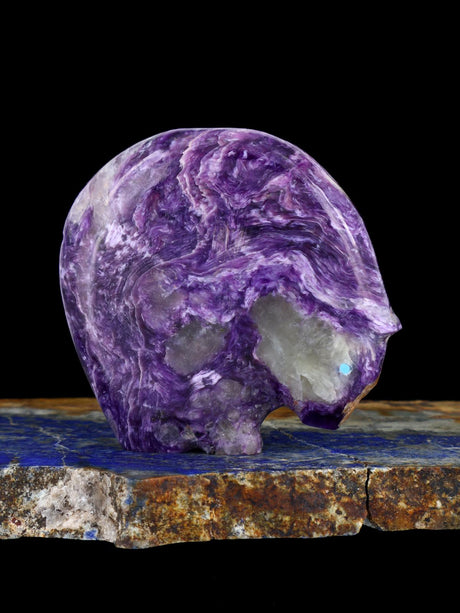 Charoite Medicine Bear Zuni Fetish - PuebloDirect.com