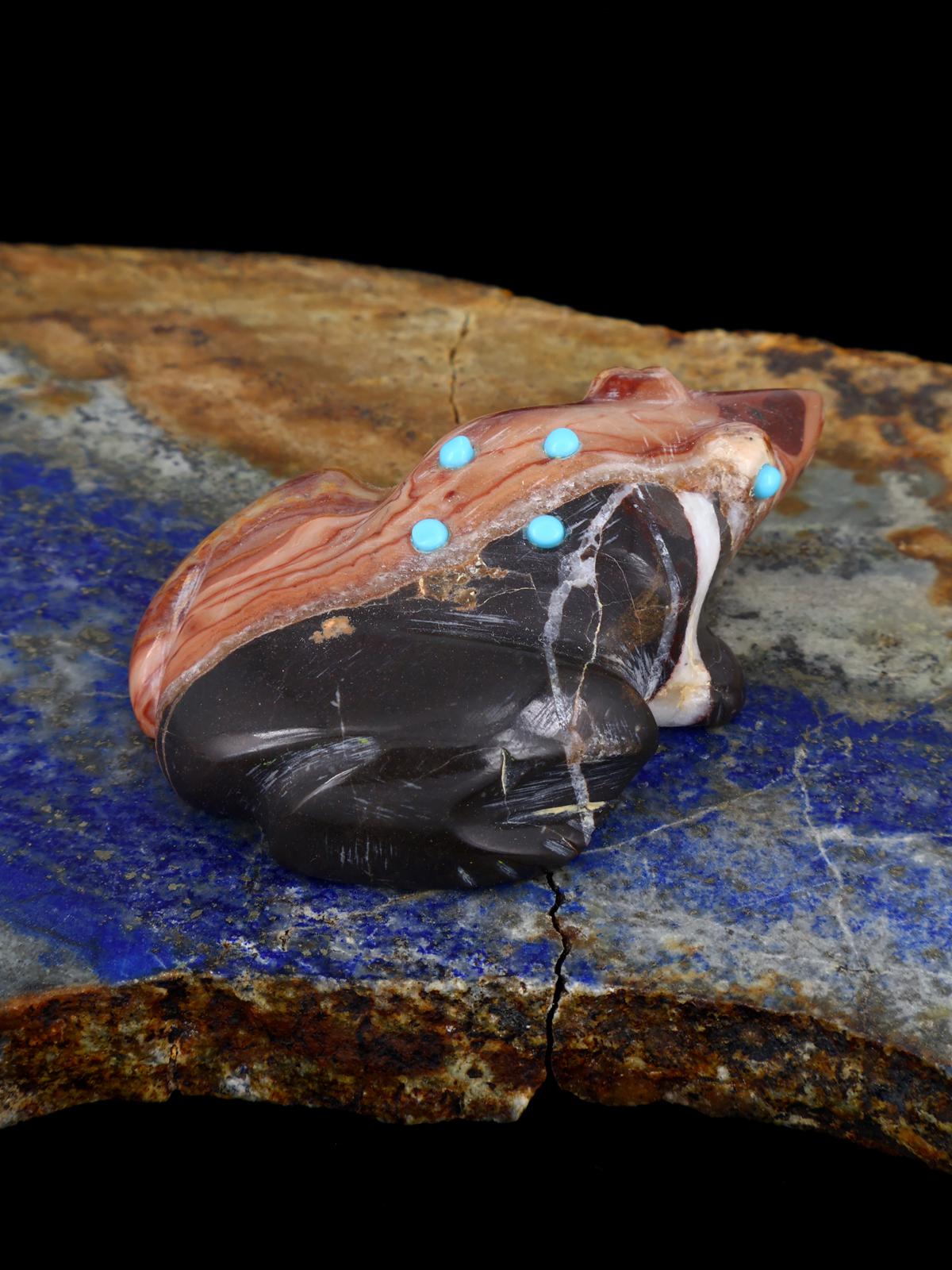 Cheval Sauvage Grenouille Zuni Fétiche