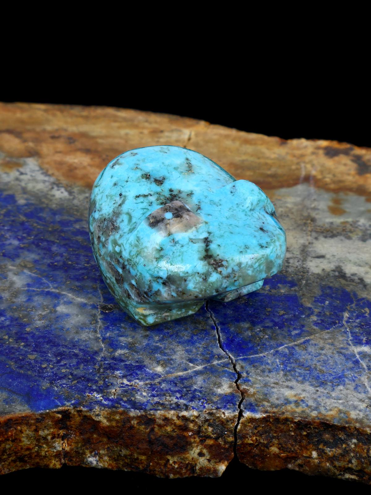 Turquoise Frog Zuni Fetish - PuebloDirect.com