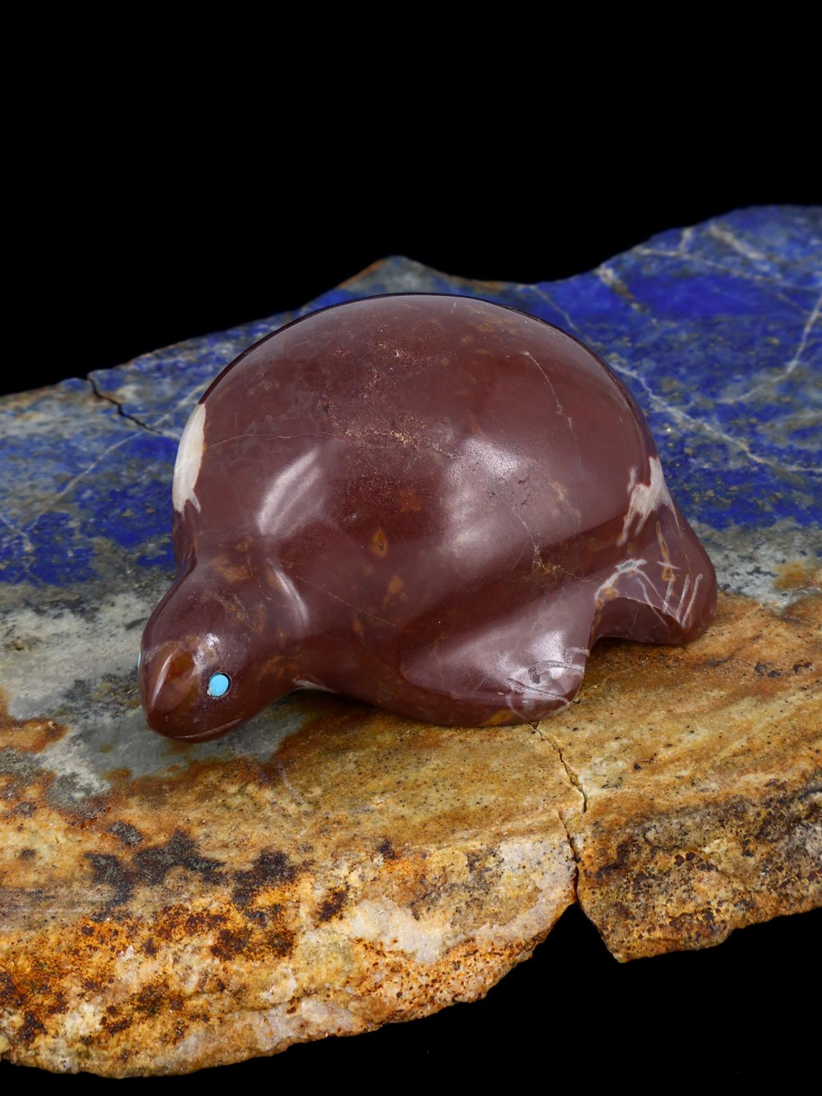 Marble Turtle Zuni Fetish