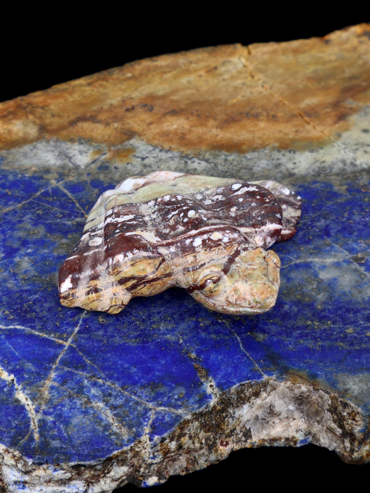 Serpentine Frog Zuni Fetish - PuebloDirect.com