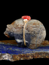 Picasso Marble Bear Zuni Fetish