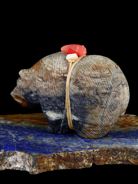 Picasso Marble Bear Zuni Fetish