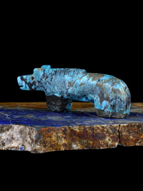 Fétiche Zuni Cheval Turquoise