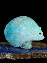 Chrysocolla Bear Zuni Fetish - PuebloDirect.com