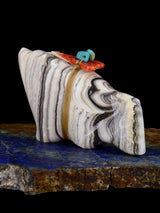 Onyx Ours Zuni Fétiche