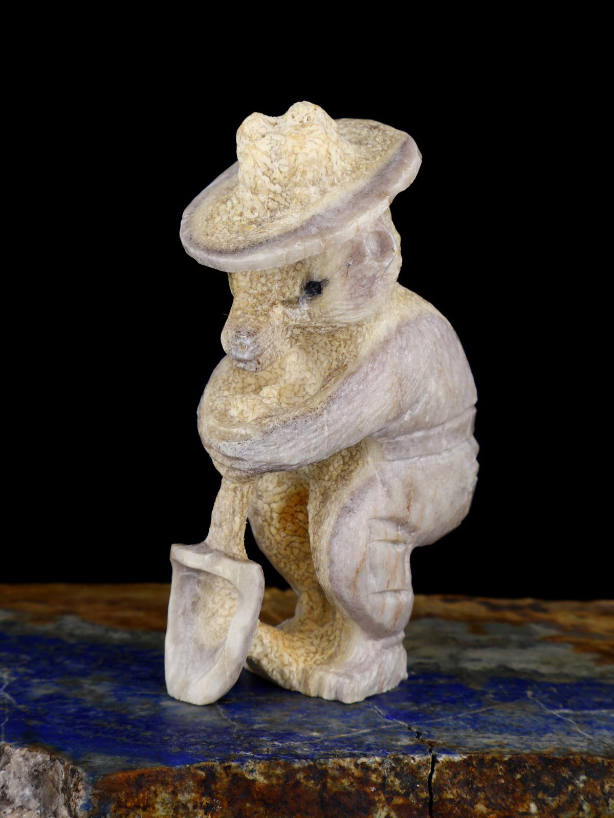 Antler Smokey Bear Zuni Fetish - PuebloDirect.com