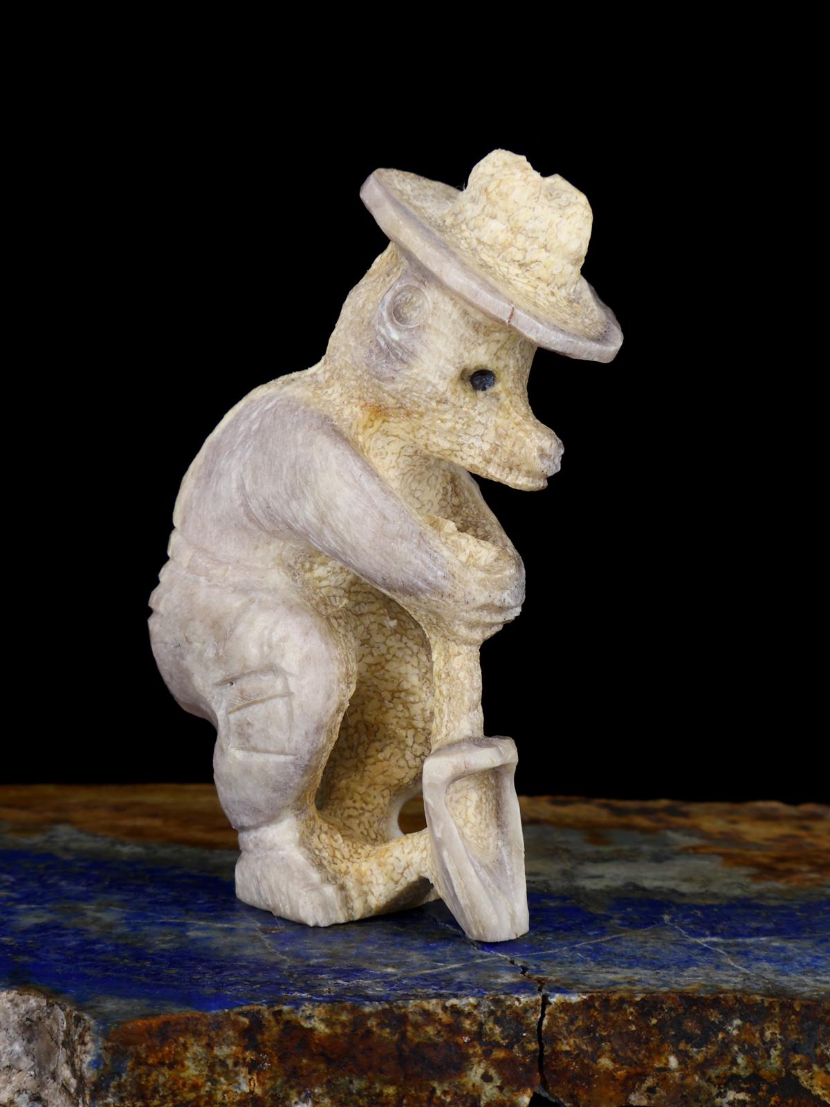 Antler Smokey Bear Zuni Fetish - PuebloDirect.com