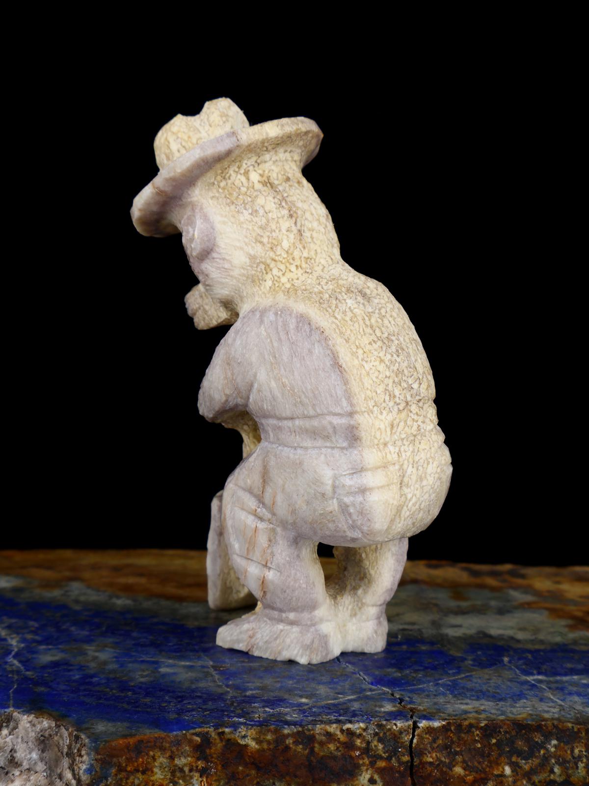 Antler Smokey Bear Zuni Fetish - PuebloDirect.com