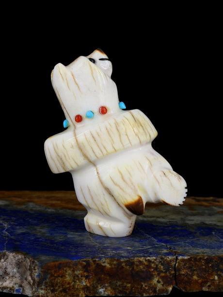 Antler Bear Zuni Fetish Carving