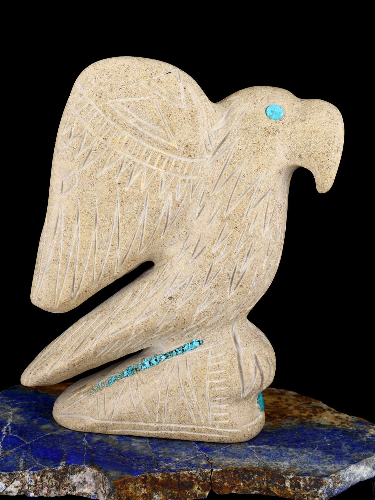 Travertine Bird Zuni Fetish - PuebloDirect.com