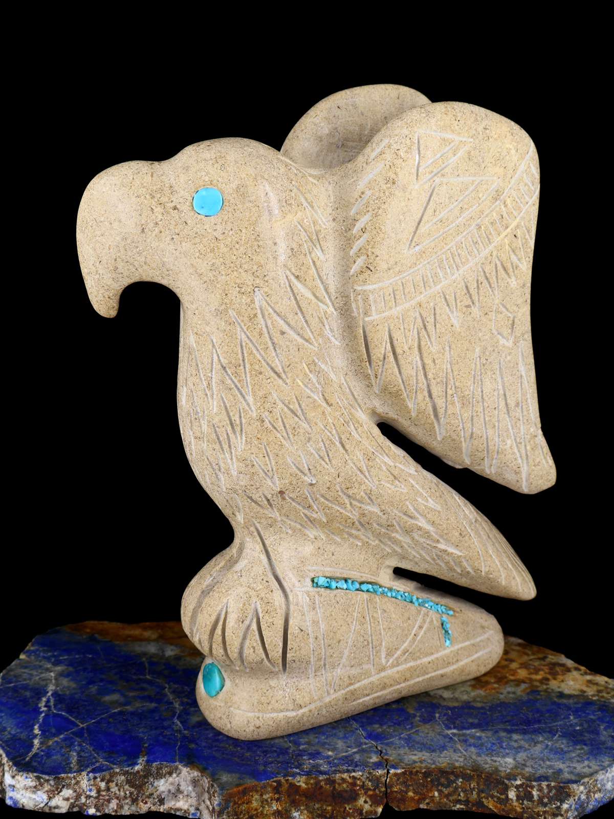 Travertine Bird Zuni Fetish