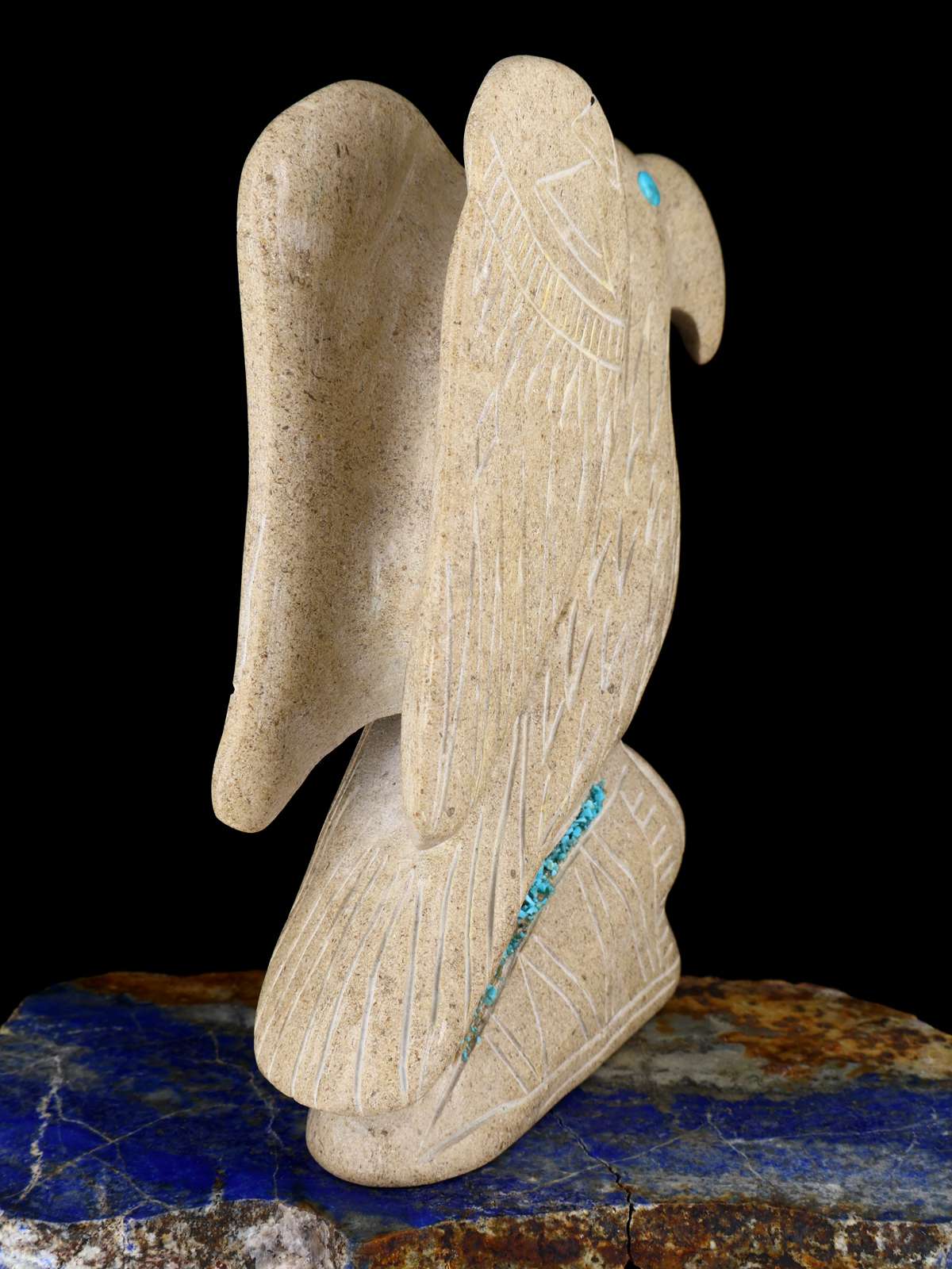 Travertine Bird Zuni Fetish