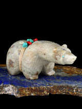 Picasso Marble Bear Zuni Fetish