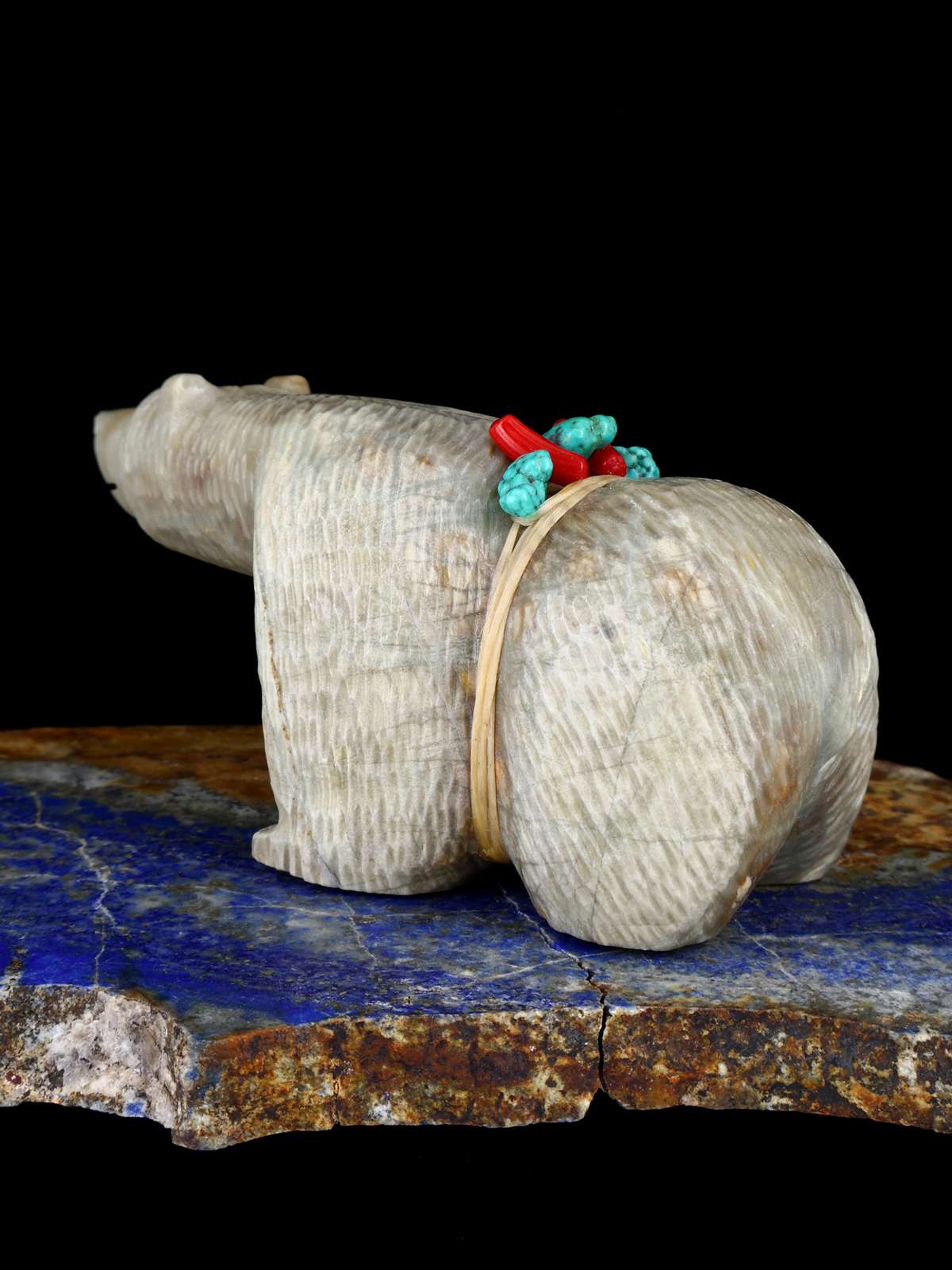 Picasso Marble Bear Zuni Fetish