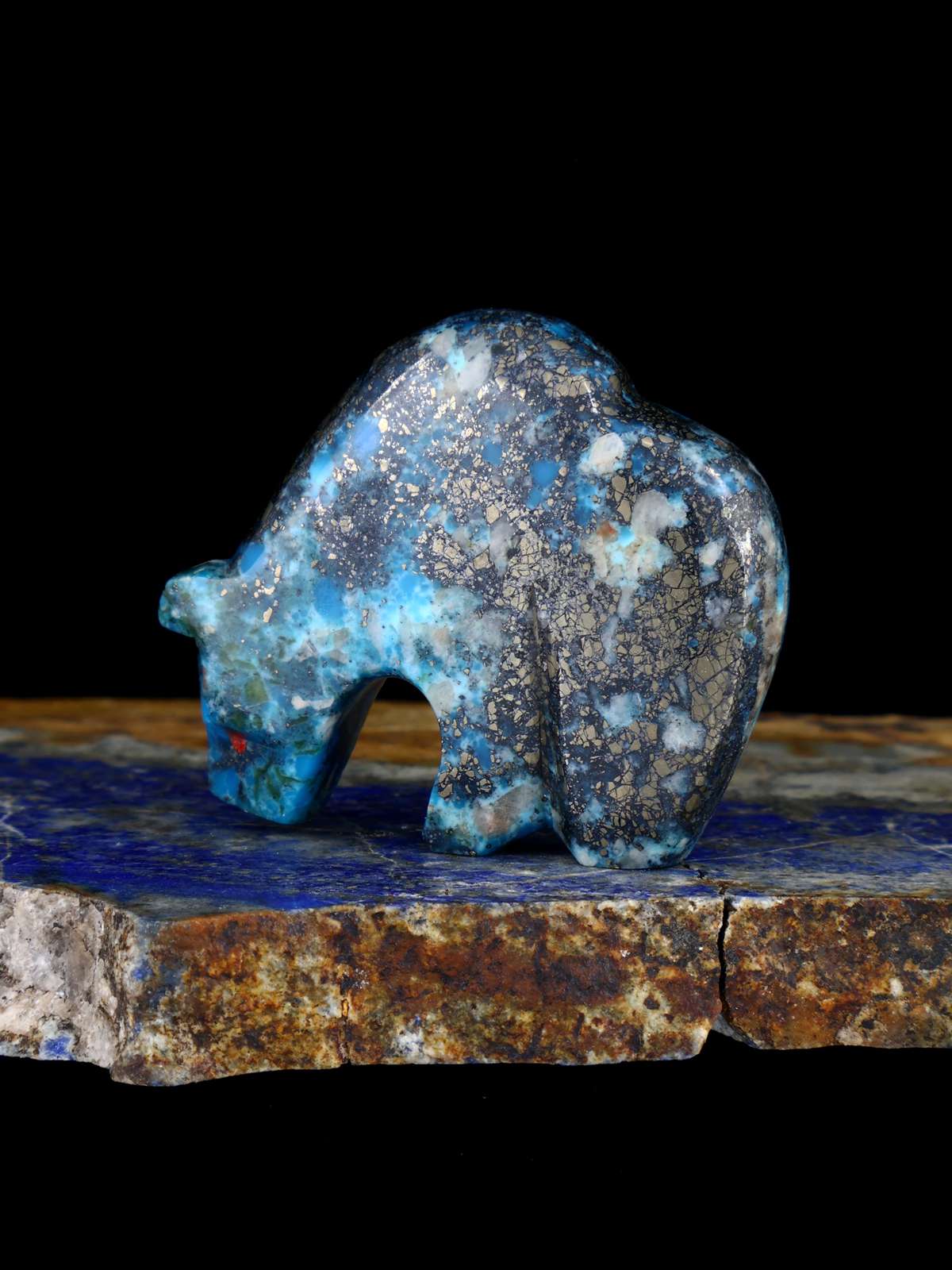 Turquoise Bear Zuni Fetish