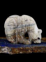 Picasso Marble Bear Zuni Fetish - PuebloDirect.com