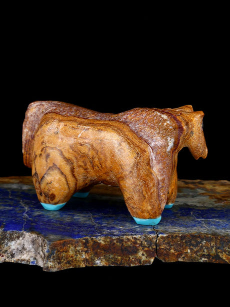 Onyx Horse Zuni Fetish