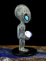 Serpentine Alien Zuni Fetish Carving