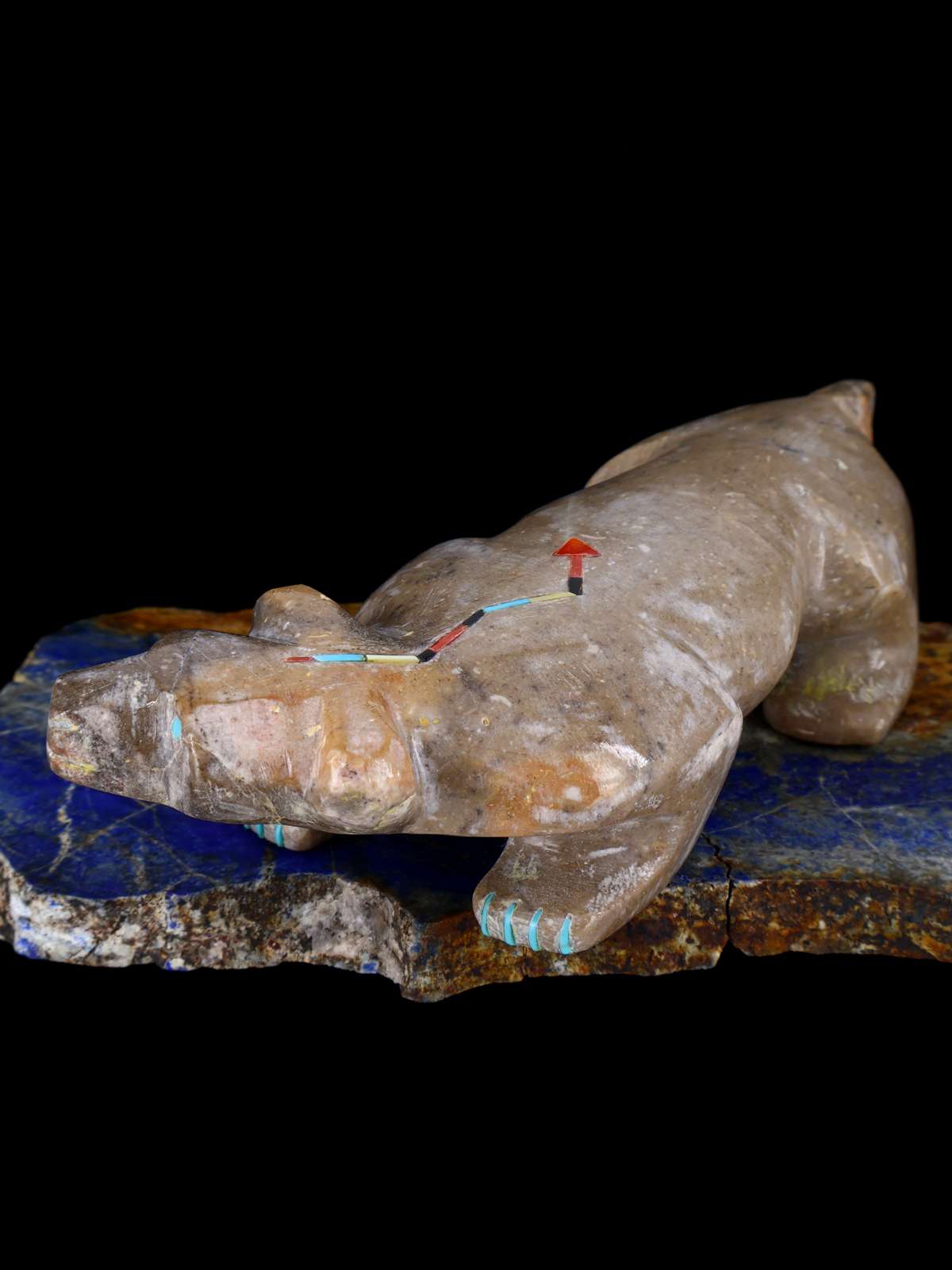 Picasso Marble Badger Zuni Fetish